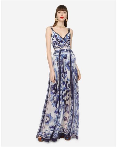 dolce gabbana kleid blau